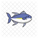 Yellowfin Tuna Fish Seafood Icon