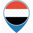イエメン、国旗、世界 アイコン