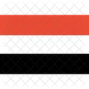 イエメン、国旗、世界 アイコン