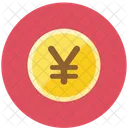 Yen Coin Streamline Kameleon Icon