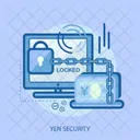 Yen Security Locked Icon