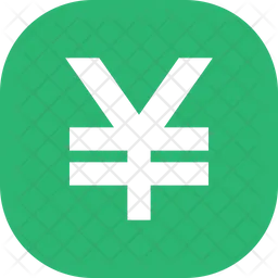 Yen Button Square  Icon