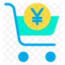 Carrello E Commerce Denaro Icon