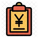 Yen Clipboard List Icon