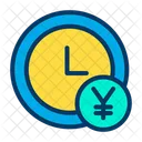 Clock Earning Time Management Icon