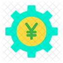 Cog Wheel Yen Wheel Money Optimization Icon