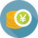 Yen Coins Stack Icon
