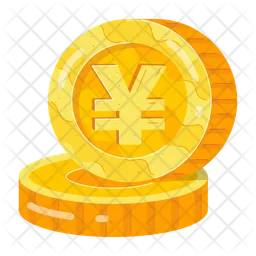 Yen Coins  Icon