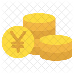 Yen Coins  Icon