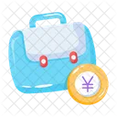 Foreign Currency Yen Currency Money Bag Icon