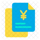 Yen Finance Document Papers Icon