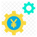 Yen-Einstellrad  Symbol