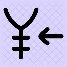 Yen-erhalten  Symbol