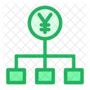 Diagramma Di Flusso Yen Grafico Dei Soldi Icon