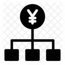 Diagramma Di Flusso Yen Grafico Dei Soldi Icon