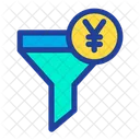 Funnel Yen Filter Icon