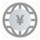 Yen, comercio mundial de dinero  Icono