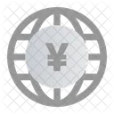 Yen globaler Geldhandel  Symbol