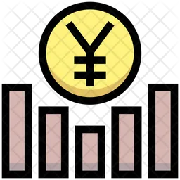 Yen Graph  Icon