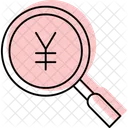 Yen Recherche Devise Icône