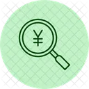 Yen Recherche Devise Icône
