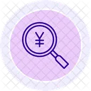 Yen Recherche Devise Icône