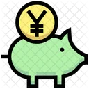 Yen-Sparschwein  Symbol