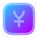 Yen Square Yen Yen Coin Icon