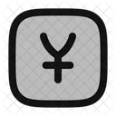 Yen Square Yen Yen Coin Icon