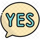 Bubble Yes Chat Icon