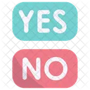Yes no button  Icon