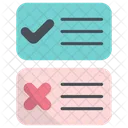 Yes no list  Icon