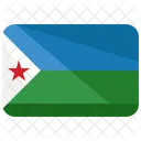 Yibuti Bandera Pais Icon