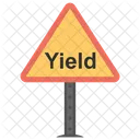 Yield Sign Road Icon