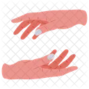 Yin And Yang Hands Balance Energy Flow Icon