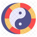 Flat Yin Yang Icon