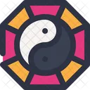 Yin Yang Chinese Culture Icon