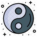 Yin Yang Yoga Sign Icon