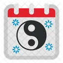 Yin Yang Calendar Icon
