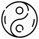 Yin Yang Chinese Taoism Icon