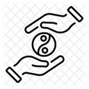 Yin Yang Duality Harmony Icon