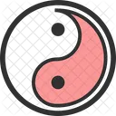 Yin Yang Simbolo Chines Simbolo Ícone