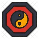 Yin Yang Ano Novo Chines Taoismo Ícone