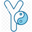 Yin Yang Alfabeto Forma E Simbolo Ícone