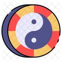 Desenho Animado Yin Yang Ícone