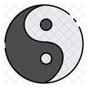 Yin Yang Equilibrio Vida Ícone
