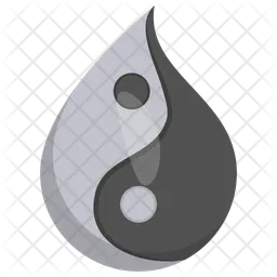 Yin-Yang-Regentropfen  Symbol