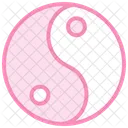 Yin Yang Symbol Duotone Line Icon Icon