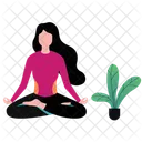 Yoga Meditation Fitness Icon