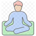 Yoga Lineal Color Icon Icon
